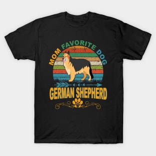 Mom Favorite Dog German Shepherd Vintage T-Shirt